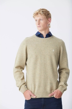 SWEATER LAMBSWOOLD CREW - PENGUIN
