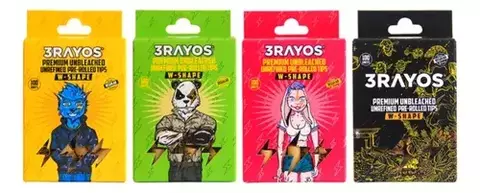 3RAYOS FILTROS PRE ROLLED X100