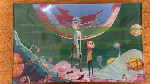 BANDEJA VIDRIO RICK AND MORTY 15.5*25.5