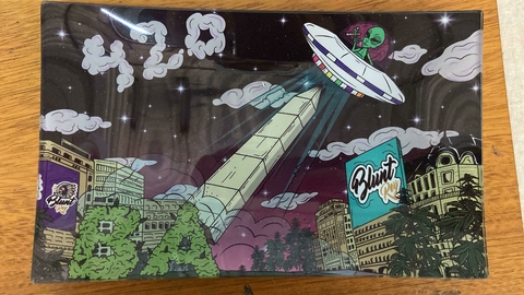 BANDEJA VIDRIO GDE. BLUNT REY OBELISCO