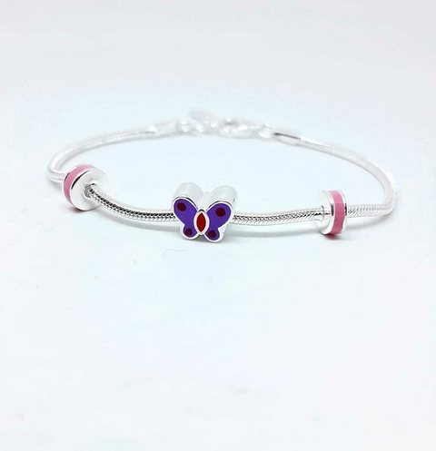 Pulsera mariposa infantil