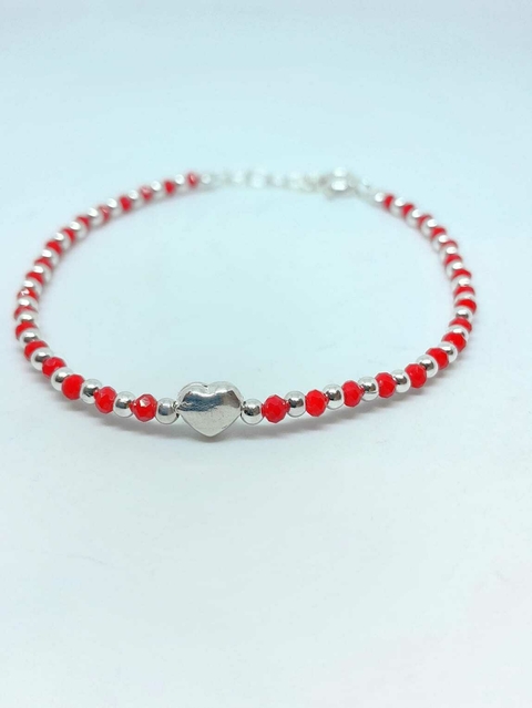 Pulsera cristales & corazón