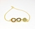 Pulsera plata dorada - comprar online