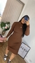 Imagem do Vestido Midi Manga Longa Com Fenda