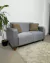 SOFÁ AIMARA 2 CUERPOS LINO GRIS CLARO ANTIDESGARRO - comprar online