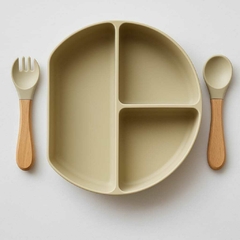 Plato triple con tenedor y cuchara - comprar online