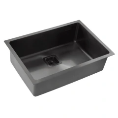 PILETA COCINA 304 ESSENTIA 660 NEGRA (65X45X20) MI PILETA en internet