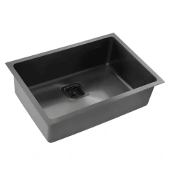 Imagen de PILETA COCINA 304 ESSENTIA 670 NEGRA (75X45X20) MI PILETA