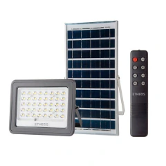 PROYECTOR LED CON PANEL SOLAR 60W LUZ FRIA ETHEOS - tienda online