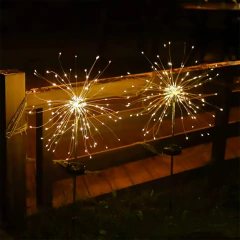 SET X 2 ESTACAS SOLARES LED FUEGOS ARTIFICIALES ETHEOS - tienda online