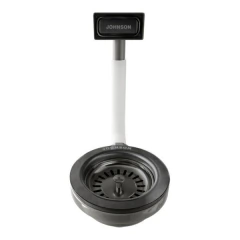 PILETA COCINA 304 SIGNATURE ENKEL 55 GUN BLACK NANO PVD ACC INCL JOHNSON - tienda online