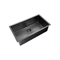 PILETA COCINA 304 SIGNATURE ENKEL 75 GUN BLACK NANO PVD ACC INCL JOHNSON - comprar online