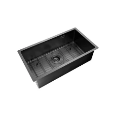 PILETA COCINA 304 SIGNATURE ENKEL 75 GUN BLACK NANO PVD ACC INCL JOHNSON