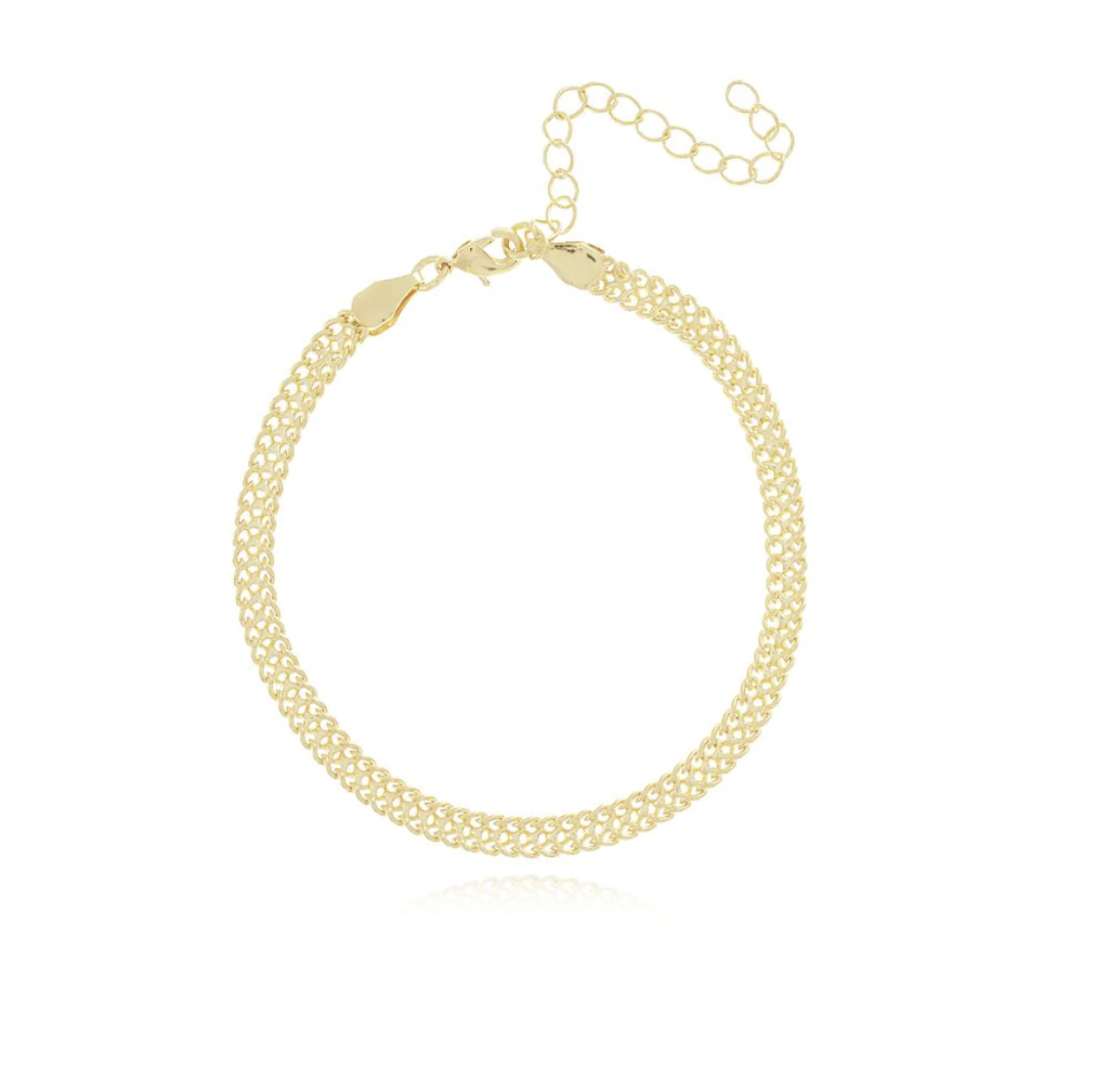 Pulseira Malha Trama Detalhada