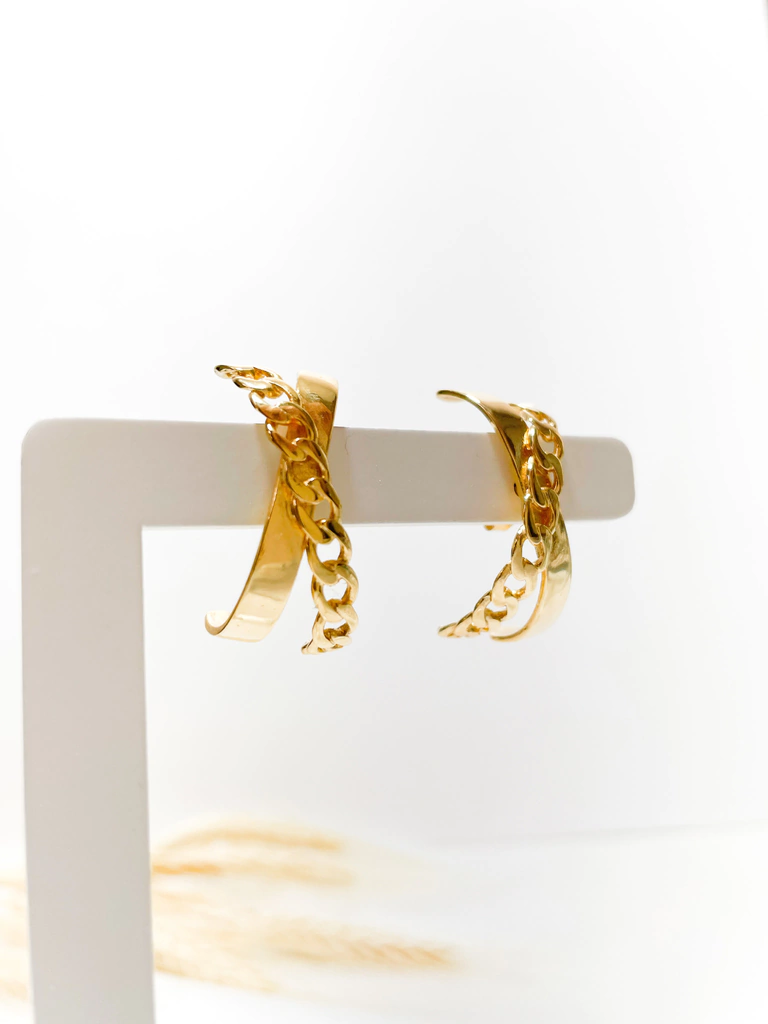 Brinco Ear Hook X Corrente