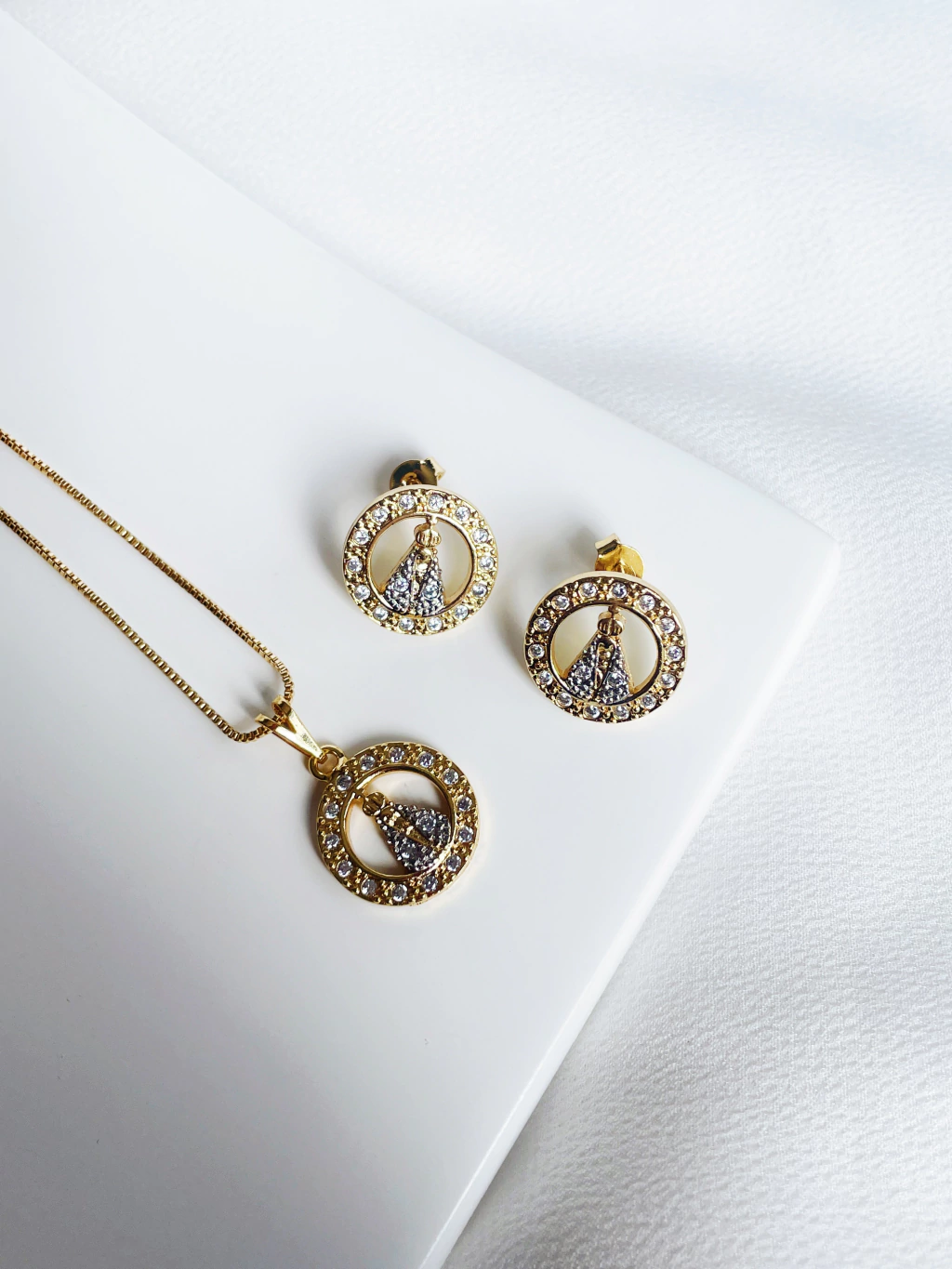 Conjunto Nossa Senhora Aparecida Cravejado