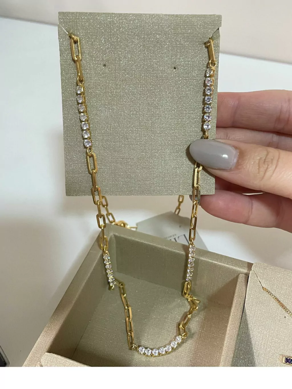 Colar Longo Elos+Riviera Cristal