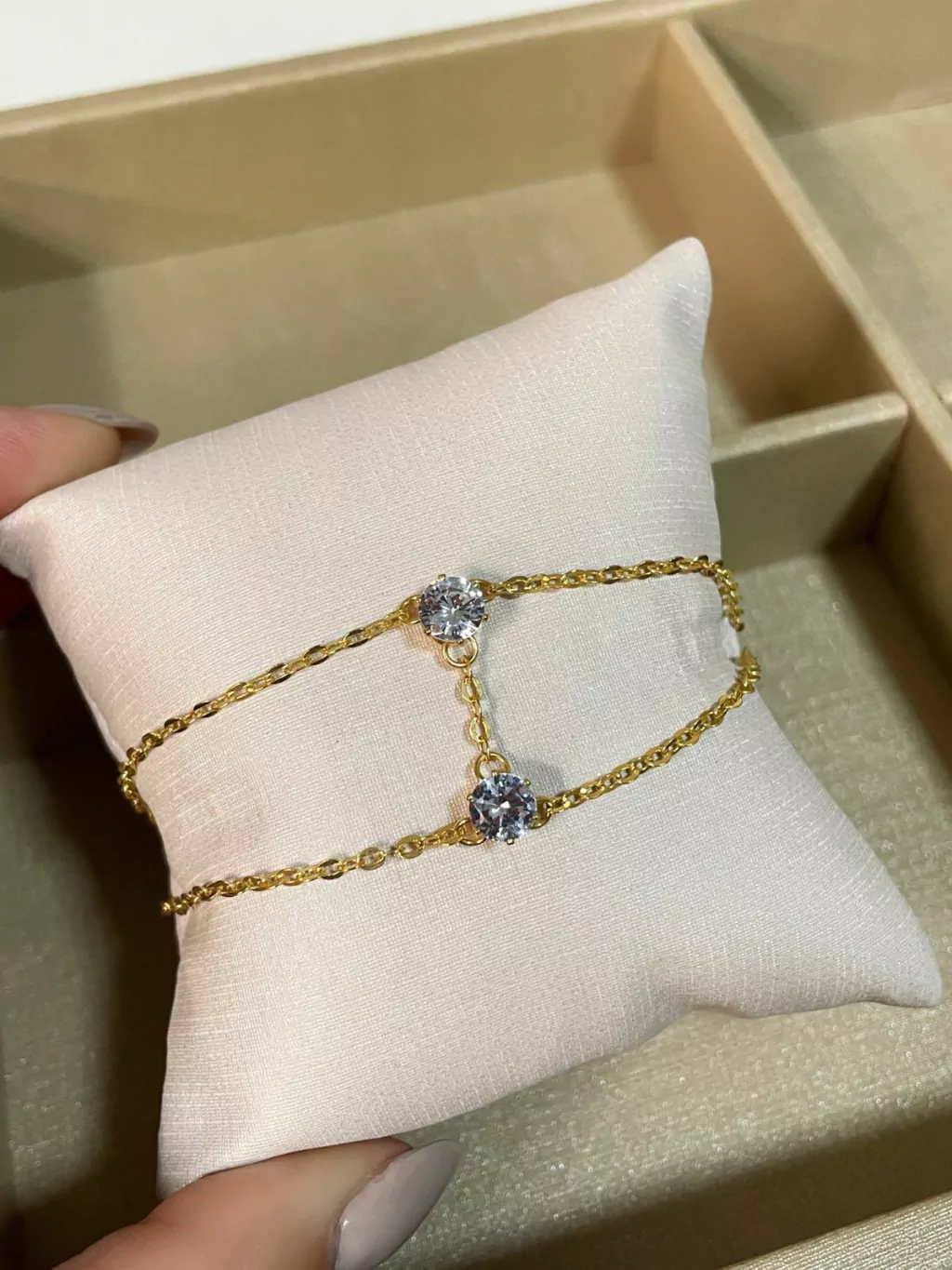 Pulseira Dupla Pontos de Luz