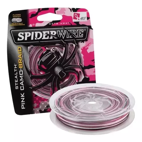 Multifilamento Spider Wire Stealth 20lb Pink Camo 200 Yd Usa