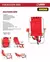 Silla Playera Bamboo Capri Roja 4 Pos. Plegable Aluminio - comprar online