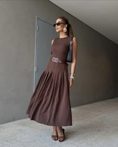 Vestido plissado