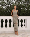 Vestido fios metalizados