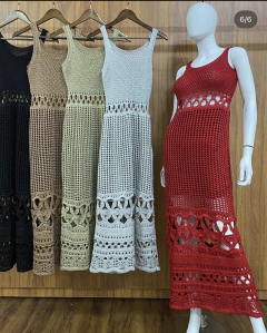 Vestido fios metalizados - loja online