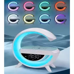 G-speaker Smart Station - Luminária Bluetooth Inteligente Estilo Quente RGB Luz Carregador Sem Fio Alarme Relógio Lâmpada De Mesa - comprar online