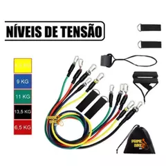 Kit Elásticos 11 Peças para Atividades Físicas - comprar online