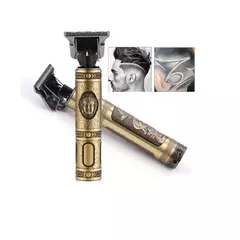 Máquina de cortar cabelo barbeiro profissional dragão elétrica bateria recarregável - comprar online