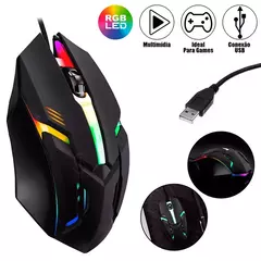 Mouse Gamer Led Usb 3200 DPI - comprar online