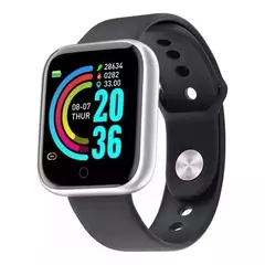 Relógio Smartwatch Android e IOS Inteligente Bluetooth Preto - comprar online