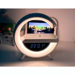 G-speaker Smart Station - Luminária Bluetooth Inteligente Estilo Quente RGB Luz Carregador Sem Fio Alarme Relógio Lâmpada De Mesa - comprar online