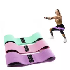 Kit 3 Faixas Elásticas Hip Mini Band para Exercícios com 3 Intensidades - comprar online
