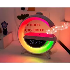 G-speaker Smart Station - Luminária Bluetooth Inteligente Estilo Quente RGB Luz Carregador Sem Fio Alarme Relógio Lâmpada De Mesa - comprar online