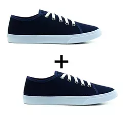 Kit 2 Pares De Tênis Feminino Casual Liso - comprar online