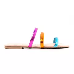 Sandália Rasteira Multicolor - comprar online