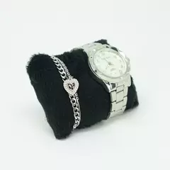 Kit Relógio Feminino e Pulseira com Pingente - comprar online