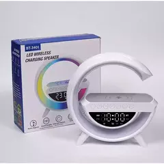 G-speaker Smart Station - Luminária Bluetooth Inteligente Estilo Quente RGB Luz Carregador Sem Fio Alarme Relógio Lâmpada De Mesa - comprar online