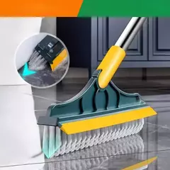 Escova De Limpeza Esfregão 2 Em 1 Vassoura Rodo Chão Cozinha
