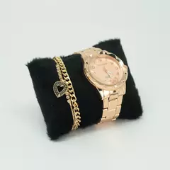 Kit Relógio Feminino e Pulseira com Pingente - comprar online