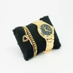 Kit Relógio Feminino Classic e Pulseira com Pingente - comprar online