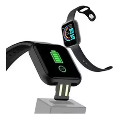 Relógio Smartwatch Android e IOS Inteligente Bluetooth Preto - comprar online