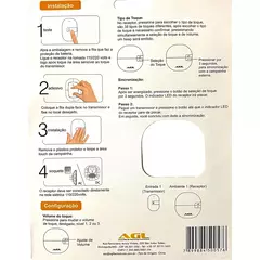 Campainha Digital Sem Fio Agl 100 Mts - comprar online