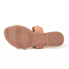 Sandália Rasteira Laço Napa Nude Rasteirinha Casual - comprar online