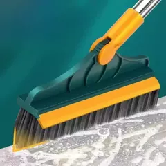 Imagem do Escova De Limpeza Esfregão 2 Em 1 Vassoura Rodo Chão Cozinha