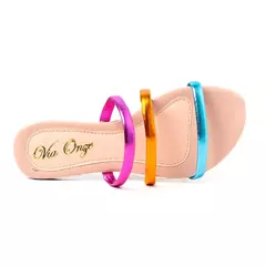Sandália Rasteira Multicolor - comprar online