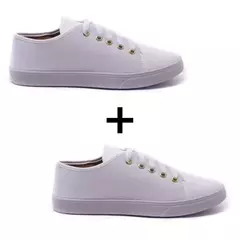 Kit 2 Pares De Tênis Feminino Casual Liso - comprar online