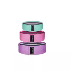 Kit 3 Faixas Elásticas Hip Mini Band para Exercícios com 3 Intensidades - comprar online