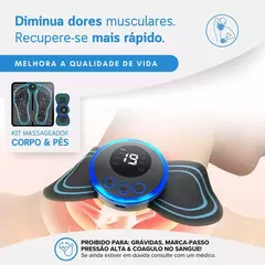 Kit Massageador e Tapete Elétrico Portátil Alivio Das Dores - comprar online